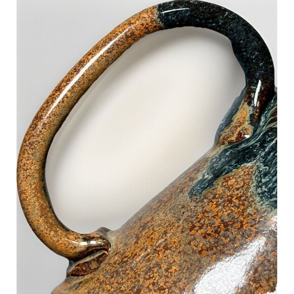 Sunset Hill Stoneware Mug Stowe Mercantile Vermont Drip Glaze Coffee Cup Pottery - Picture 5 of 9